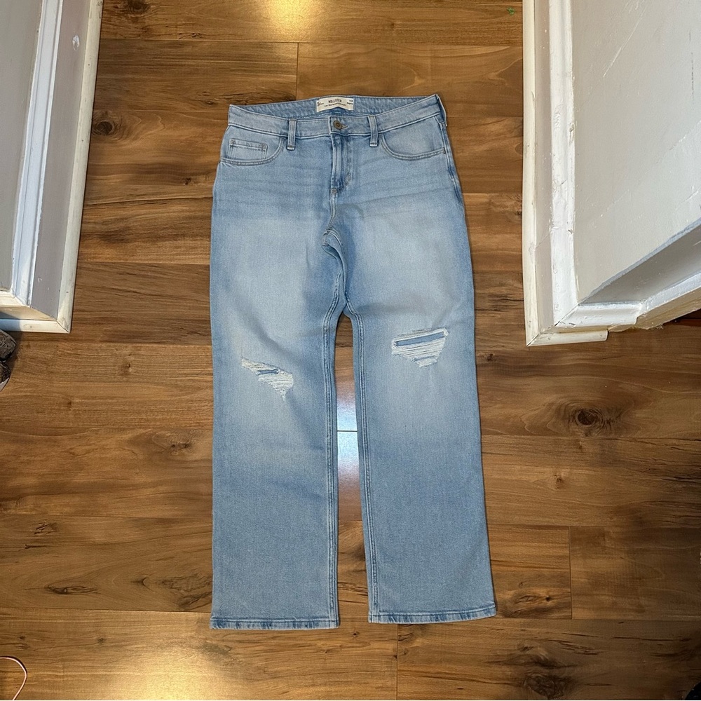 Hollister Light Blue Distressed Women Jeans